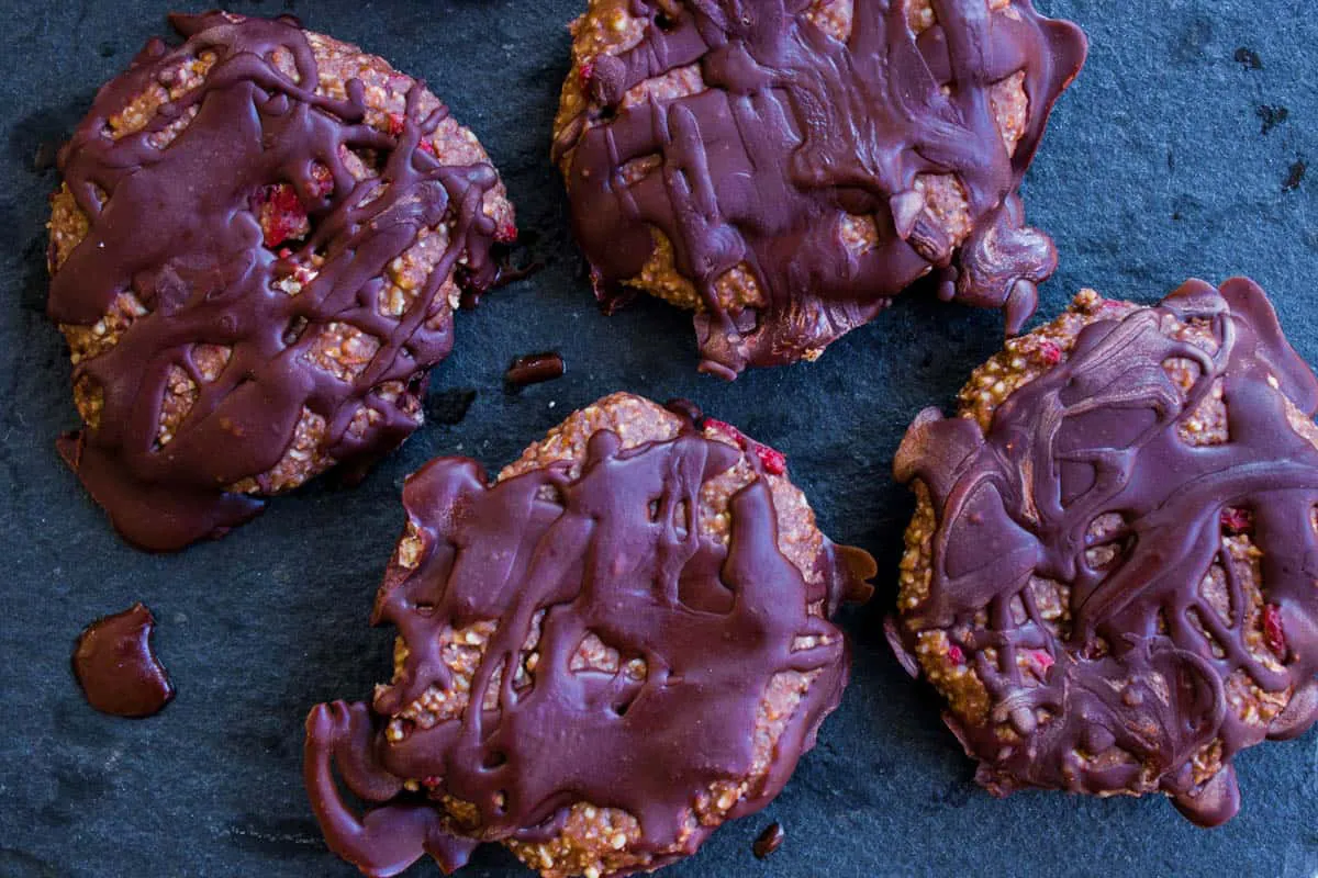 Chocolate Hazelnut Freezer Cookies (vegan + gf)