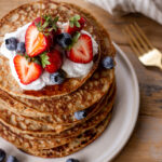 3 Ingredient Vegan Pancakes by Elizabeth Emery of Vancouver with Love