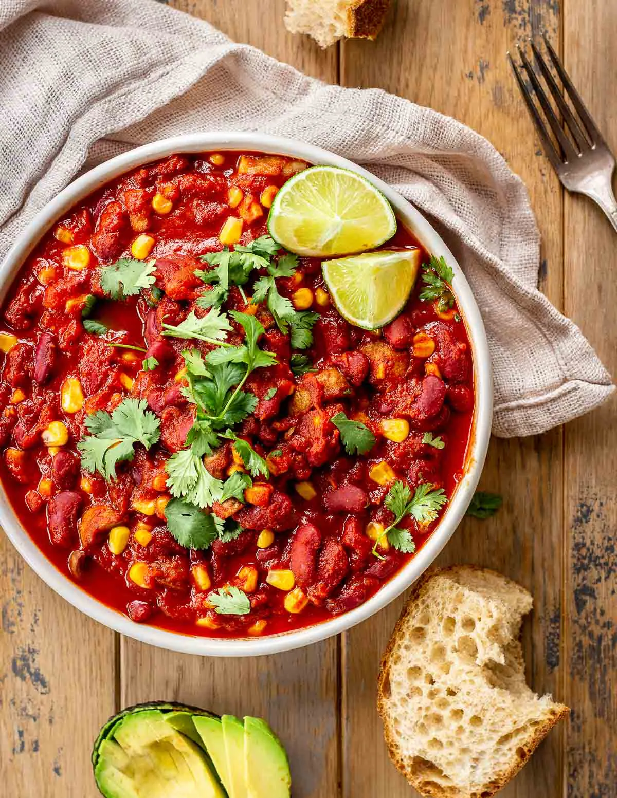 Quick Vegan Meals in 20 minutes ebook - Hearty Bean Chili