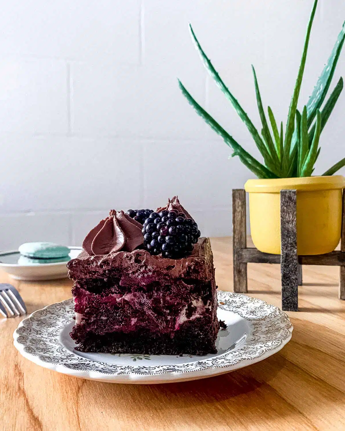 Vegan black forest cake from Fern Cafe and Bakery, Victoria BC.