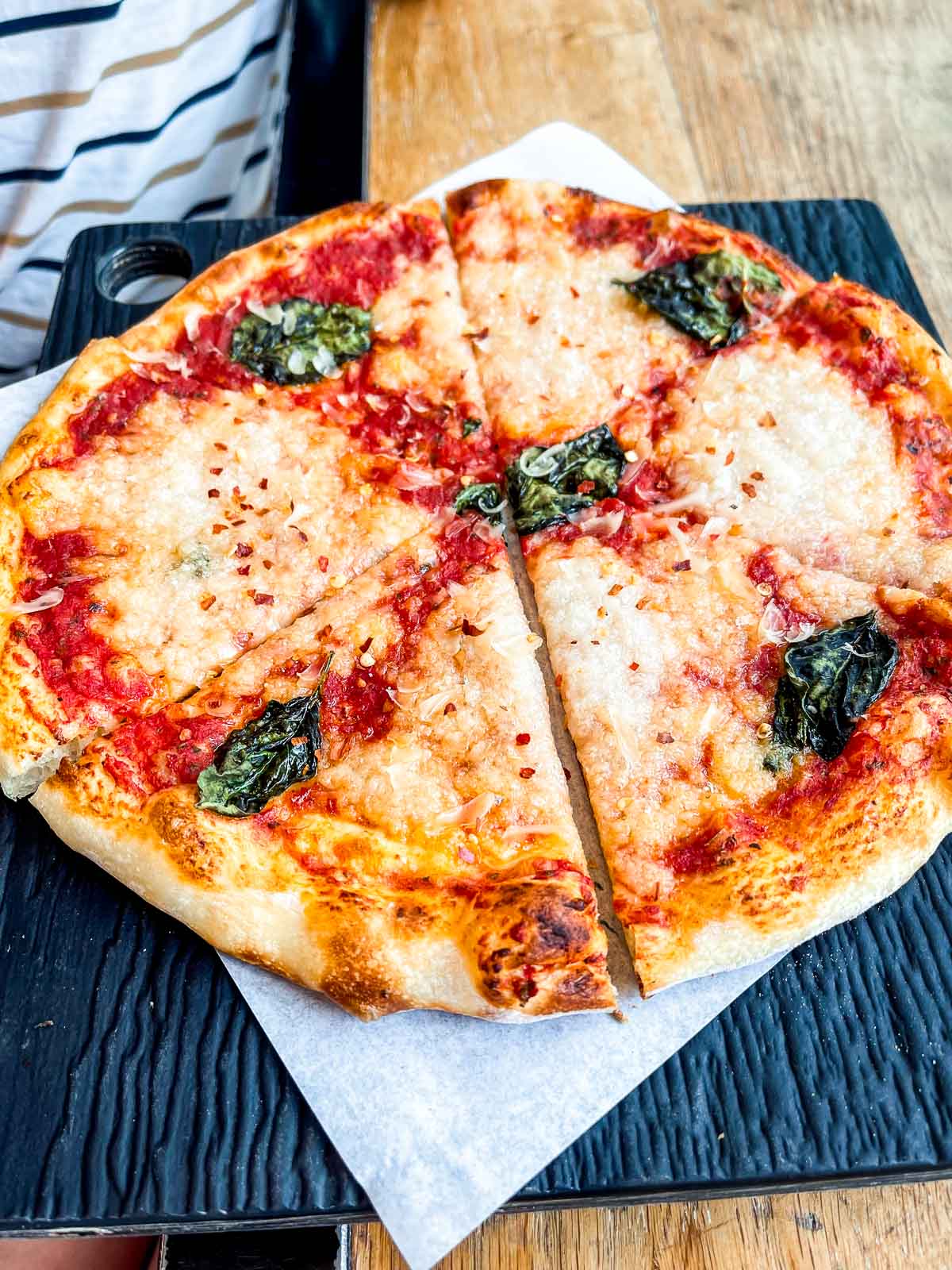 25 Best Vegan Restaurants in Vancouver BC for 2023 - margherita pizza from Virtuous Pie