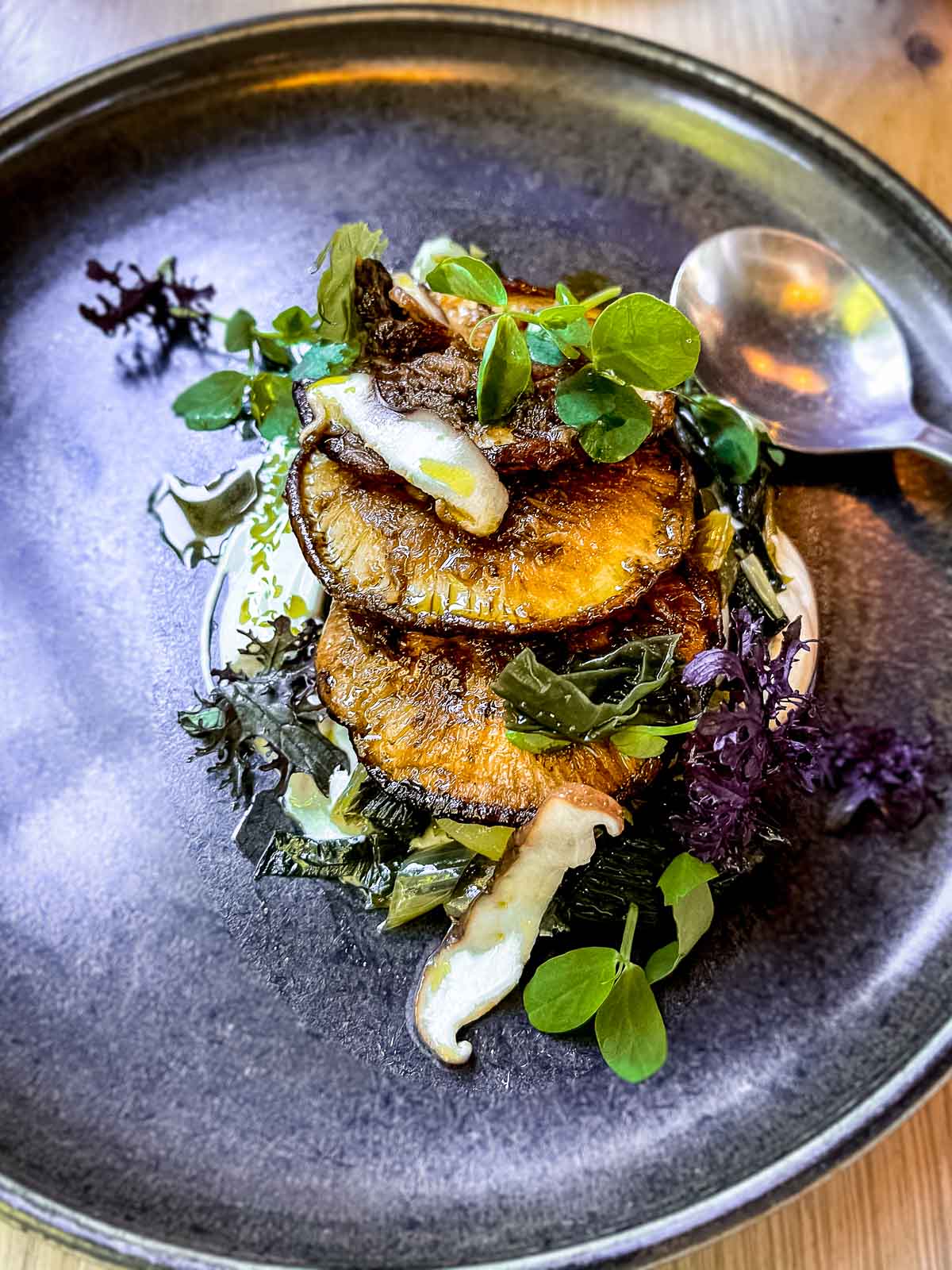 25 Best Vegan Restaurants in Vancouver BC for 2023 - shiitake mushroom appetizer from The Acorn